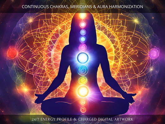 Continuous Chakras, Meridians, Nadis and Aura Clearing, Balancing & Activation Profile