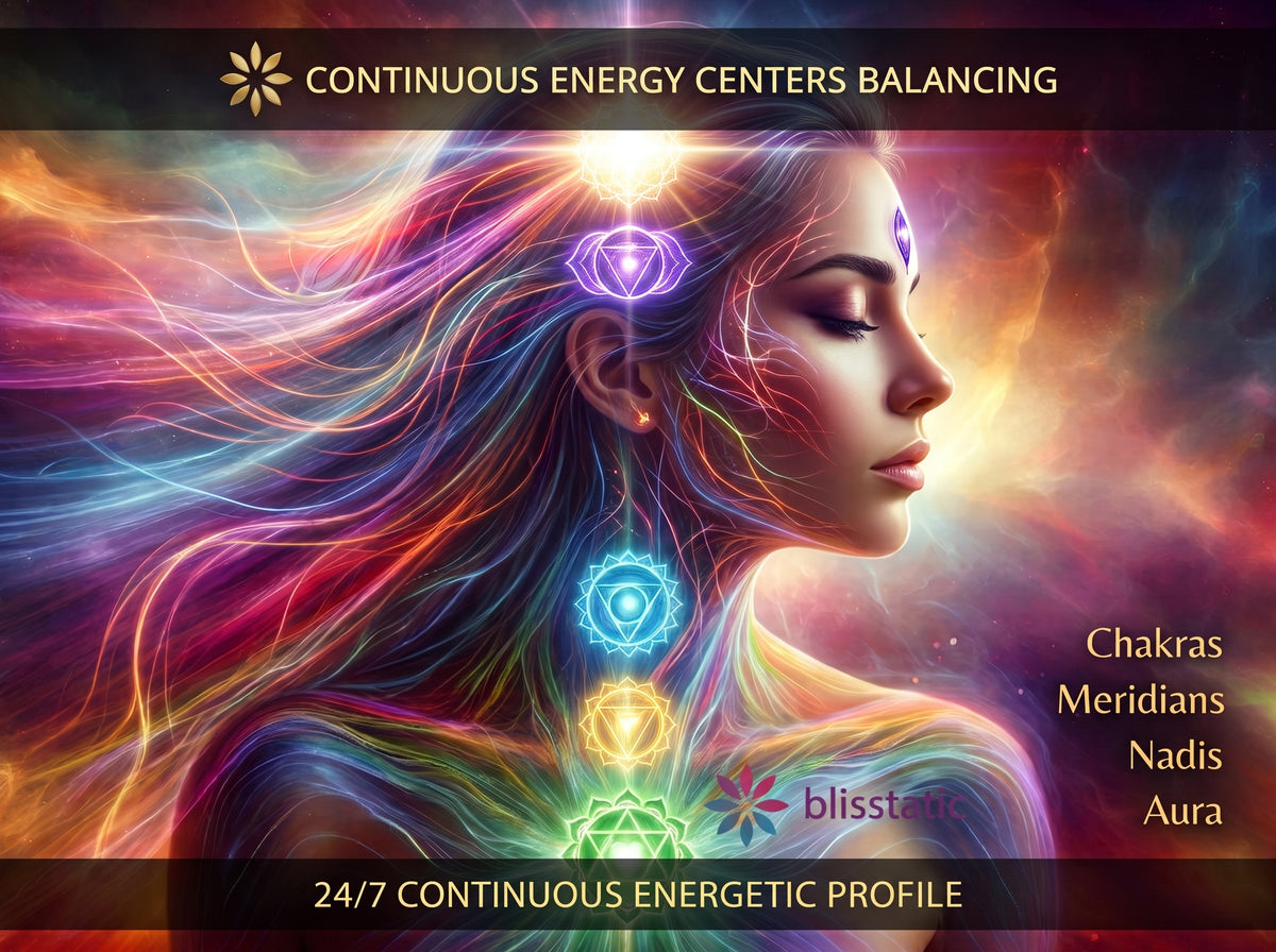 Continuous Chakras, Meridians, Nadis and Aura Clearing, Balancing & Activation Profile