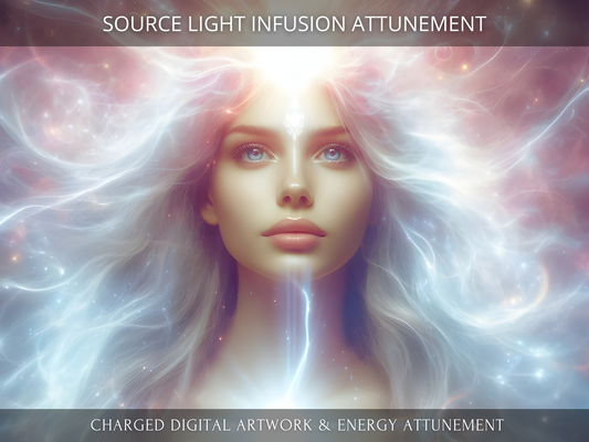 Source Light Infusion Charged Digital Artwork + Energetic Attunement with a Personal Report