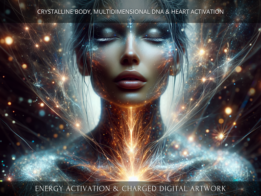 Crystalline Body, Multidimensional DNA and Heart Activation